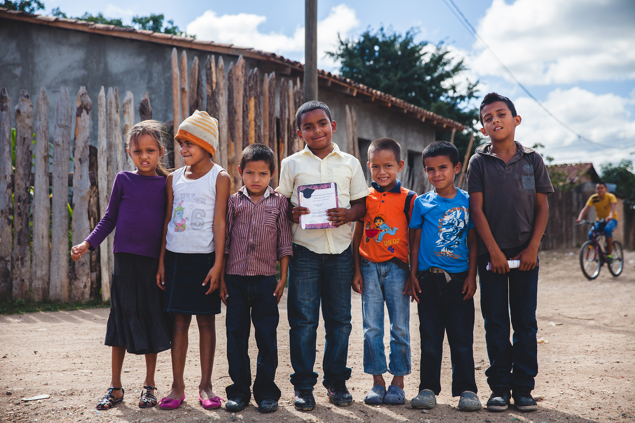 Child Poverty in Latin America - A group of impoverished children